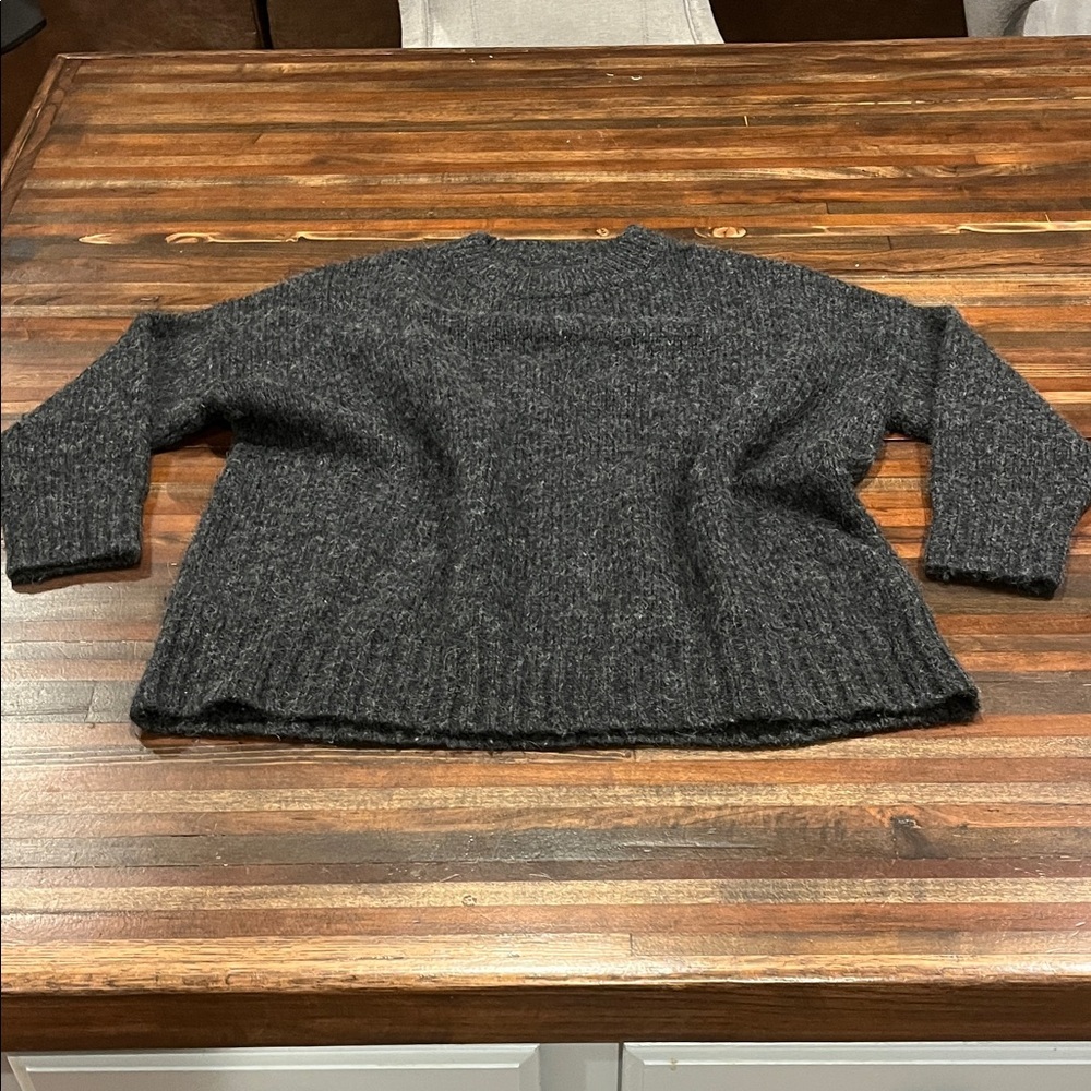 Jenni Kayne Dark Gray Women's Alpaca Wool Blend Sweater